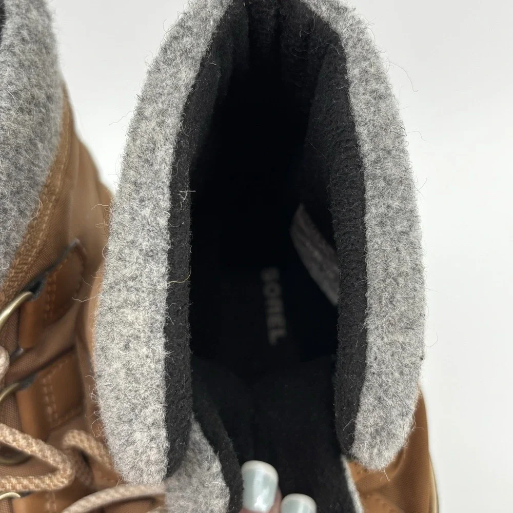 Sorel Explorer Carnival Boots Women's Size 9.5NL3421-286 Brown Waterproof Winter